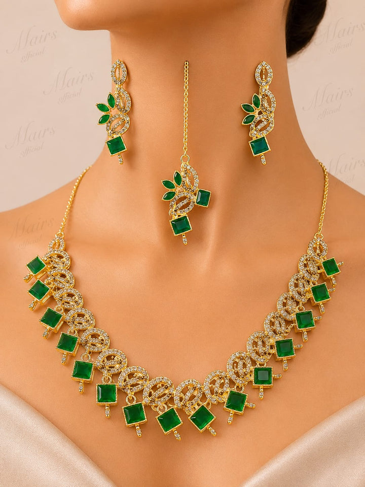 Frosted Crystal Grace Jewelry Set