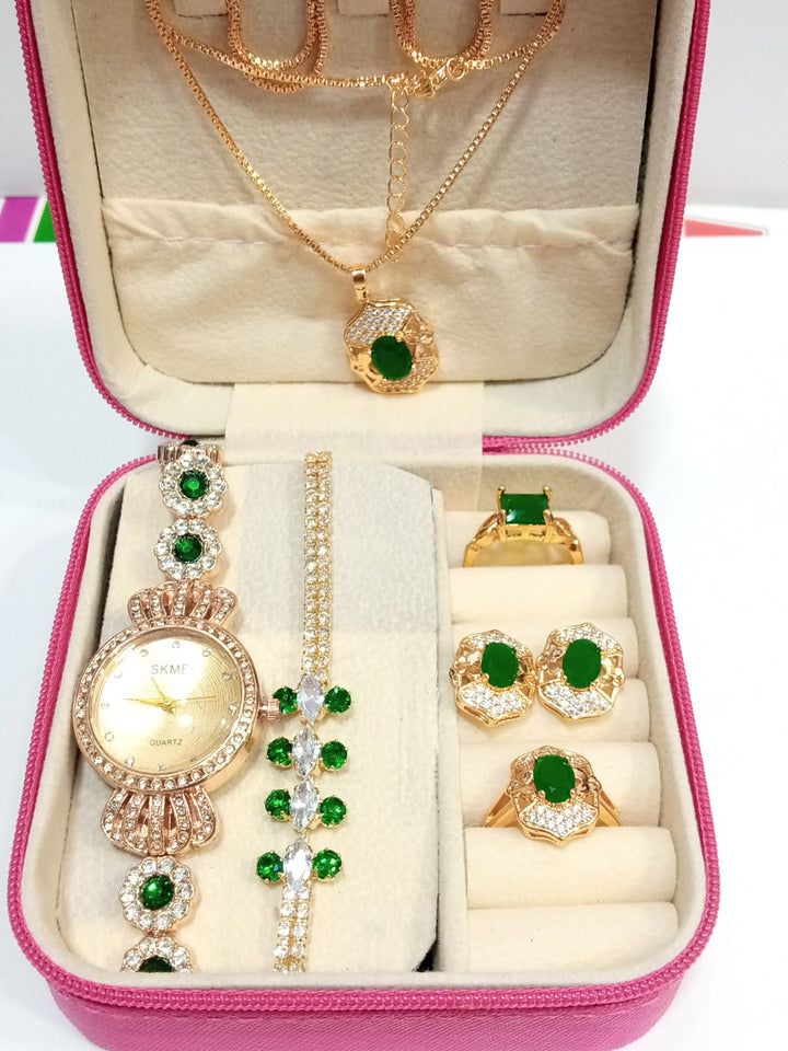 Royal Emerald Luxury Jewelry Gift Set